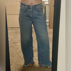 AE Dreamy Drape Super High-Waisted Baggy Wide-Leg Jean